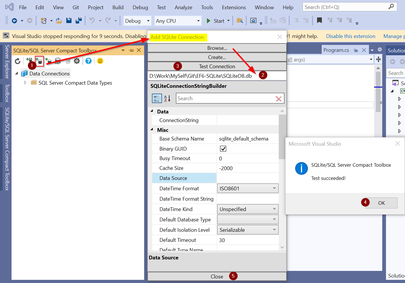 Using Entity Framework 6 with Database-First approach for SQLite ...