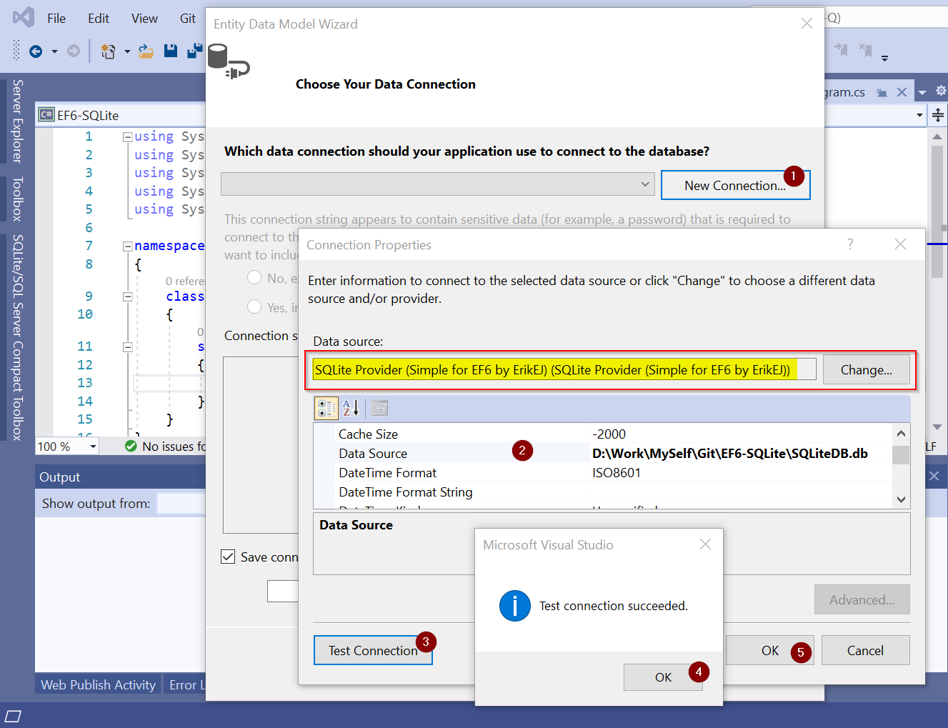 Using Entity Framework 6 with Database-First approach for SQLite ...